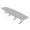 Skutchi Designs 45 in W, 165.75 in L, 29 in H, Engineered Wood Top, Grey HAR-HEX.IR-46x168-T-XD01 - alternate 1